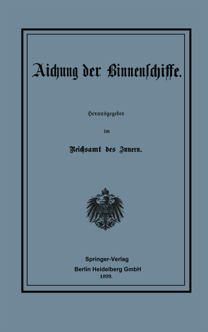 Aichung der Binnenschiffe von Reichsamt des Innern