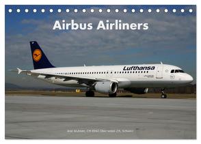 Airbus Airliners (Tischkalender 2024 DIN A5 quer), CALVENDO Monatskalender von Wubben,  Arie