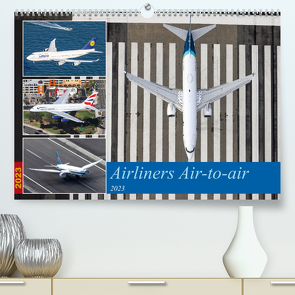 Airliners Air-to-air (Premium, hochwertiger DIN A2 Wandkalender 2023, Kunstdruck in Hochglanz) von Breidenstein,  Timo