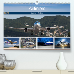 Airliners – Boeing Edition (Premium, hochwertiger DIN A2 Wandkalender 2021, Kunstdruck in Hochglanz) von Breidenstein,  Timo