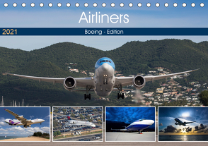 Airliners – Boeing Edition (Tischkalender 2021 DIN A5 quer) von Breidenstein,  Timo