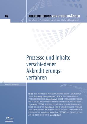 Akkreditierung von Studiengängen – Heft 4 von Bartz,  Olaf, Blanke,  Hermann-Josef, Goll,  Dietmar, Lüddeke,  Barbara, Lütkemeier,  Elke, Rigbers,  Anke, Schwörer,  Beatrix, Thierfelder,  Roland