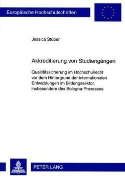 Akkreditierung von Studiengängen von Stüber,  Jessica