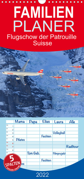 Familienplaner Akrobaten der Luft (Wandkalender 2022 , 21 cm x 45 cm, hoch) von Schüpbach Photography and Travel,  Andrea