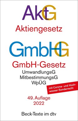 Aktiengesetz, GmbH-Gesetz von Hirte,  Heribert