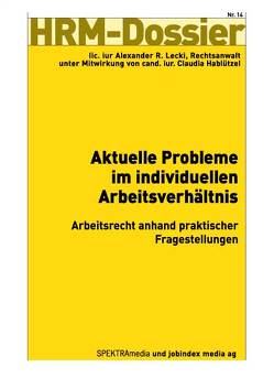 Aktuelle Probleme im individuellen Arbeitsverhältnis von Hablützel,  Claudia, Lecki,  Alexander R