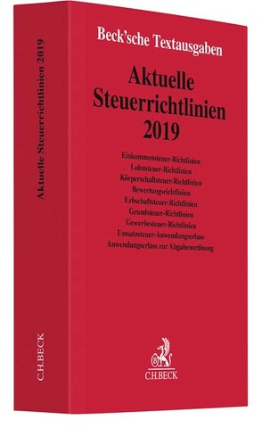 Aktuelle Steuerrichtlinien 2019