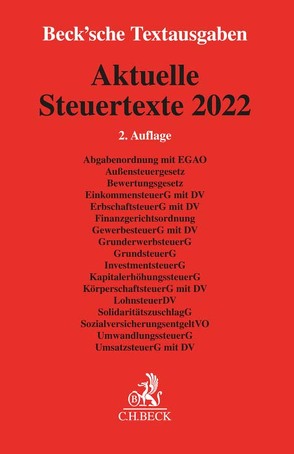 Aktuelle Steuertexte 2022