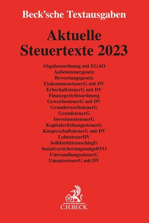 Aktuelle Steuertexte 2023