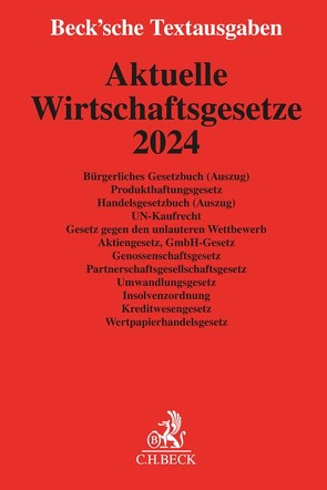 Aktuelle Wirtschaftsgesetze 2024