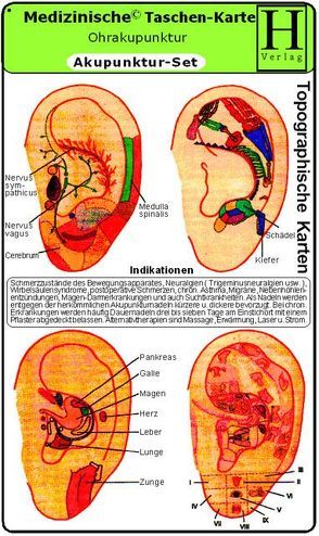 Akupunktur Set – Medizinische Taschen-Karte von Hawelka Verlag