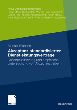 Akzeptanz standardisierter Dienstleistungsverträge von Kluckert,  Manuel