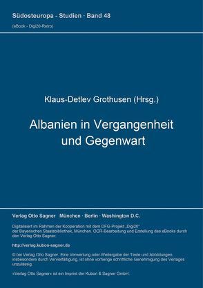 Albanien in Vergangenheit und Gegenwart von Grothusen,  Klaus-Detlev