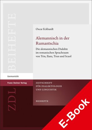 Alemannisch in der Rumantschia von Eckhardt,  Oscar