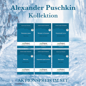 Alexander Puschkin Kollektion (Bücher + 6 Audio-CDs) – Lesemethode von Ilya Frank von Frank,  Ilya, Lederer,  Nicholas, Puschkin,  Alexander, Schatz,  Maximilian, Uschakov,  Timo