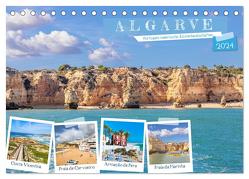 Algarve – Portugals malerische Küstenlandschaften (Tischkalender 2024 DIN A5 quer), CALVENDO Monatskalender von Meyer,  Dieter