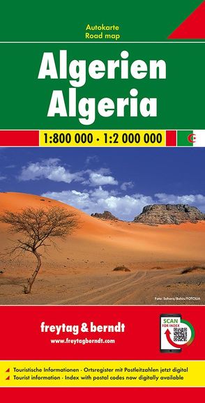 Algerien, Autokarte 1:800.000-1:2.000.000 von Freytag-Berndt und Artaria KG