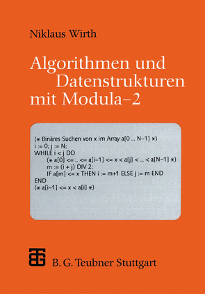 Algorithmen und Datenstrukturen mit Modula — 2 von Wirth,  Niklaus