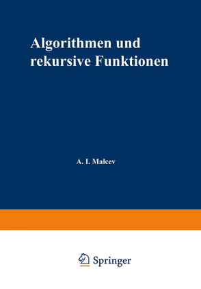 Algorithmen und rekursive Funktionen von Malʹcev,  Anatolij I.