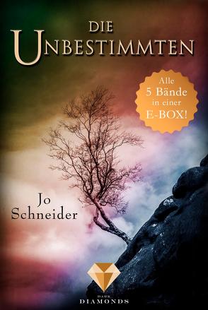 Alle 5 Bände der Bestseller-Fantasy-Reihe „Die Unbestimmten“ in einer E-Box! (Die Unbestimmten) von Schneider,  Jo