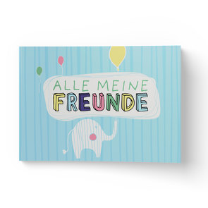 Alle meine Freunde | Hochwertiges Freundebuch für Mädchen und Jungen zum Ausfüllen und Ausmalen im DIN A5-Format von Wirth,  Lisa