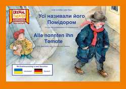 Alle nannten ihn Tomate / Kamishibai Bildkarten Ausgabe Ukrainisch – Deutsch von Scheffler,  Ursel, Timm,  Jutta