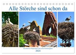 Alle Störche sind schon da – Ein Dorf in Ostpreußen und seine Sommergäste (Tischkalender 2024 DIN A5 quer), CALVENDO Monatskalender von von Loewis of Menar,  Henning