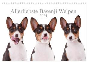 Allerliebste Basenji Welpen 2024 (Wandkalender 2024 DIN A3 quer), CALVENDO Monatskalender von Joswig,  Angelika