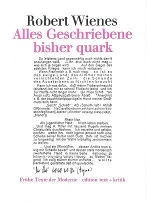 Alles Geschriebene bisher quark von Drews,  Jörg, Geerken,  Hartmut, Ramm,  Klaus, Tefelski,  Norbert, Wienes,  Robert