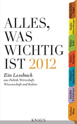 Alles, was wichtig ist 2012 von Penguin Hardcover Verlag