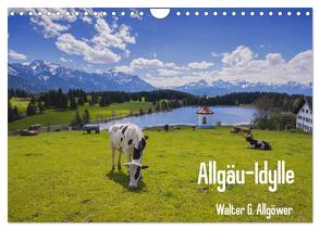 Allgäu-Idylle (Wandkalender 2024 DIN A4 quer), CALVENDO Monatskalender von G. Allgöwer,  Walter