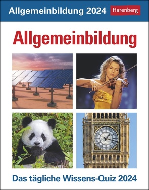 Allgemeinbildung Tagesabreißkalender 2024 von Berthold Budde