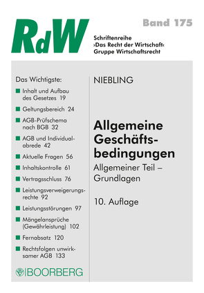 Allgemeine Geschäftsbedingungen von Niebling,  Jürgen