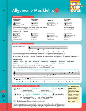 Allgemeine Musiklehre 1 „Musik im Überblick“ von Klaus,  Guido