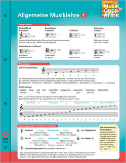 Allgemeine Musiklehre 1 „Musik im Überblick“ von Klaus,  Guido