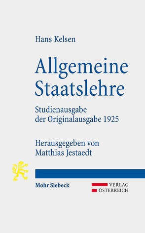 Allgemeine Staatslehre von Jestaedt,  Matthias, Kelsen,  Hans