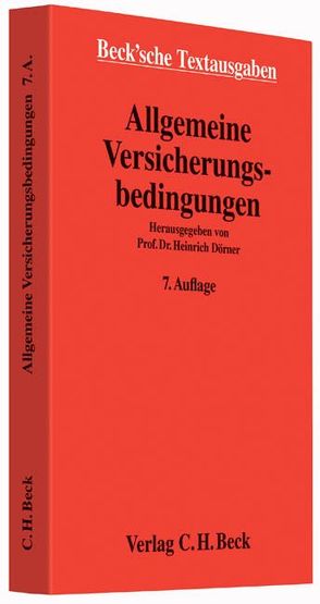 Allgemeine Versicherungsbedingungen von Dörner,  Heinrich