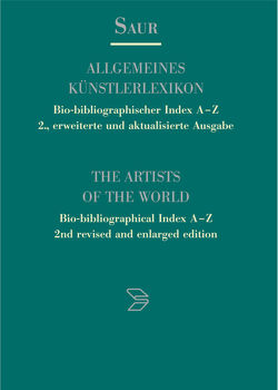 Allgemeines Künstlerlexikon. Bio-bibliographischer Index A-Z / Morels – Popov von K.-G.-Saur-Verlag