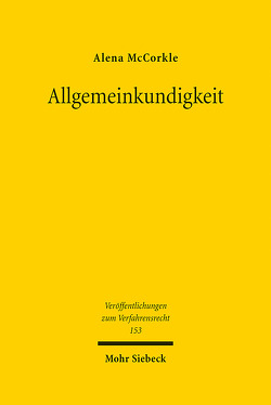 Allgemeinkundigkeit von McCorkle,  Alena