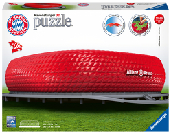 Ravensburger 3D Puzzle Allianz Arena 12526 – Bayern München Fanartikel – Stadion als 3D Puzzle