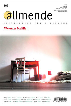 allmende 103 von Literarische Gesellschaft Karlsruhe, Schmidt-Bergmann,  Hansgeorg, Waltz,  Matthias