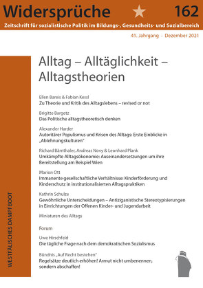 Alltag – Alltagspraxis – Alltagstheorien von Widersprüch,  132