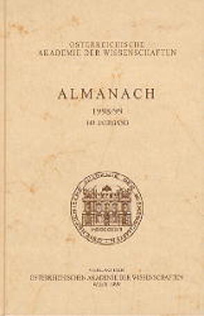 Almanach der Akademie der Wissenschaften / 148. Jahrgang