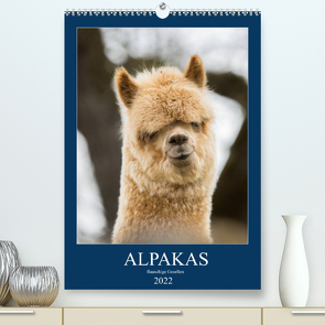 Alpakas – flauschige Gesellen (Premium, hochwertiger DIN A2 Wandkalender 2022, Kunstdruck in Hochglanz) von Mentil,  Bianca