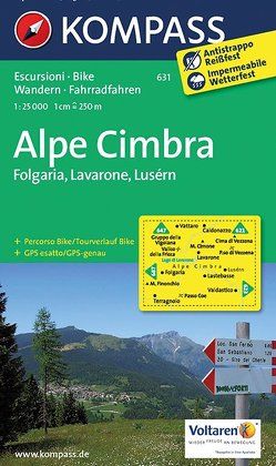 KOMPASS Wanderkarte Alpe Cimbra, Folgaria, Lavarone, Lusérn von KOMPASS-Karten GmbH