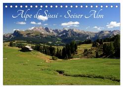 Alpe di Siusi – Seiser Alm (Tischkalender 2024 DIN A5 quer), CALVENDO Monatskalender von Wittmann,  Steffen