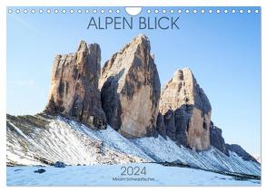 ALPEN BLICK (Wandkalender 2024 DIN A4 quer), CALVENDO Monatskalender von Schwarzfischer Miriam,  Fotografin