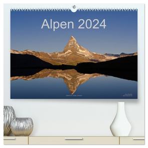 Alpen (hochwertiger Premium Wandkalender 2024 DIN A2 quer), Kunstdruck in Hochglanz von Dauerer,  Jörg