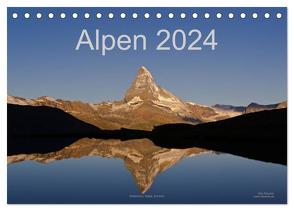 Alpen (Tischkalender 2024 DIN A5 quer), CALVENDO Monatskalender von Dauerer,  Jörg