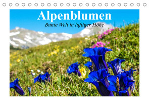 Alpenblumen. Bunte Welt in luftiger Höhe (Tischkalender 2023 DIN A5 quer) von Stanzer,  Elisabeth